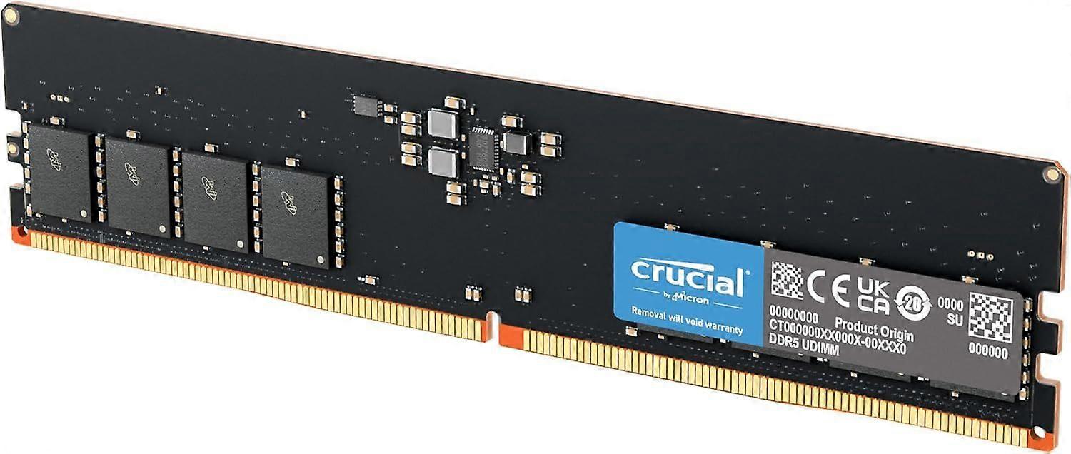 2025 Newest Crucial 16GB DDR5 RAM, 4800MHz CL40 Desktop Memory, UDIMM 288-pin