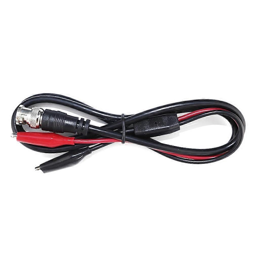 BNC to Dual Alligator Clips Test Leads for Oscilloscope Diagnostic Testing, 1.5m Length, High-Quality, Compatible with Standard Equipment