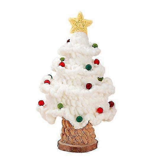 Handmade Crochet Christmas Tree Decorations - Festive Ornaments & Unique Gifts for DIY Craft Enthusiasts & Tabletop Displays