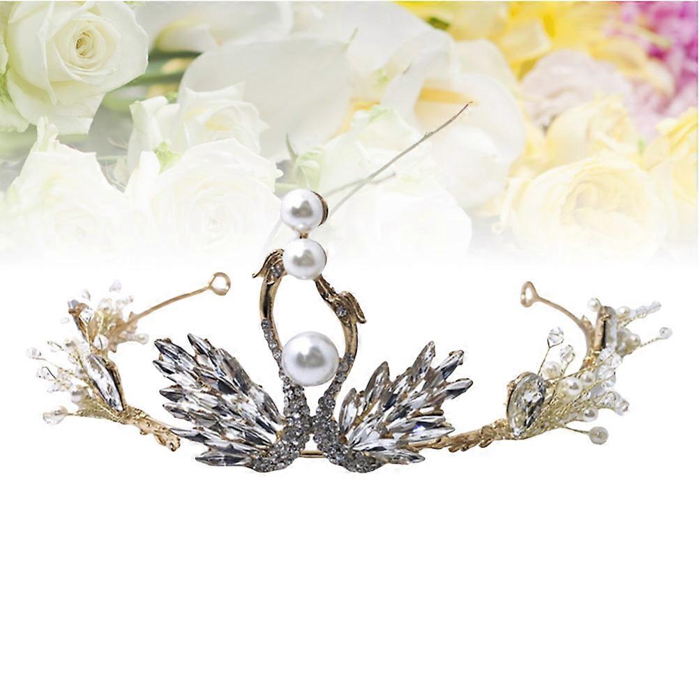 Elegant Bridal Crown for Durable Use Lightweight Pearl Tiara for Women Multi Size One Size Fits All