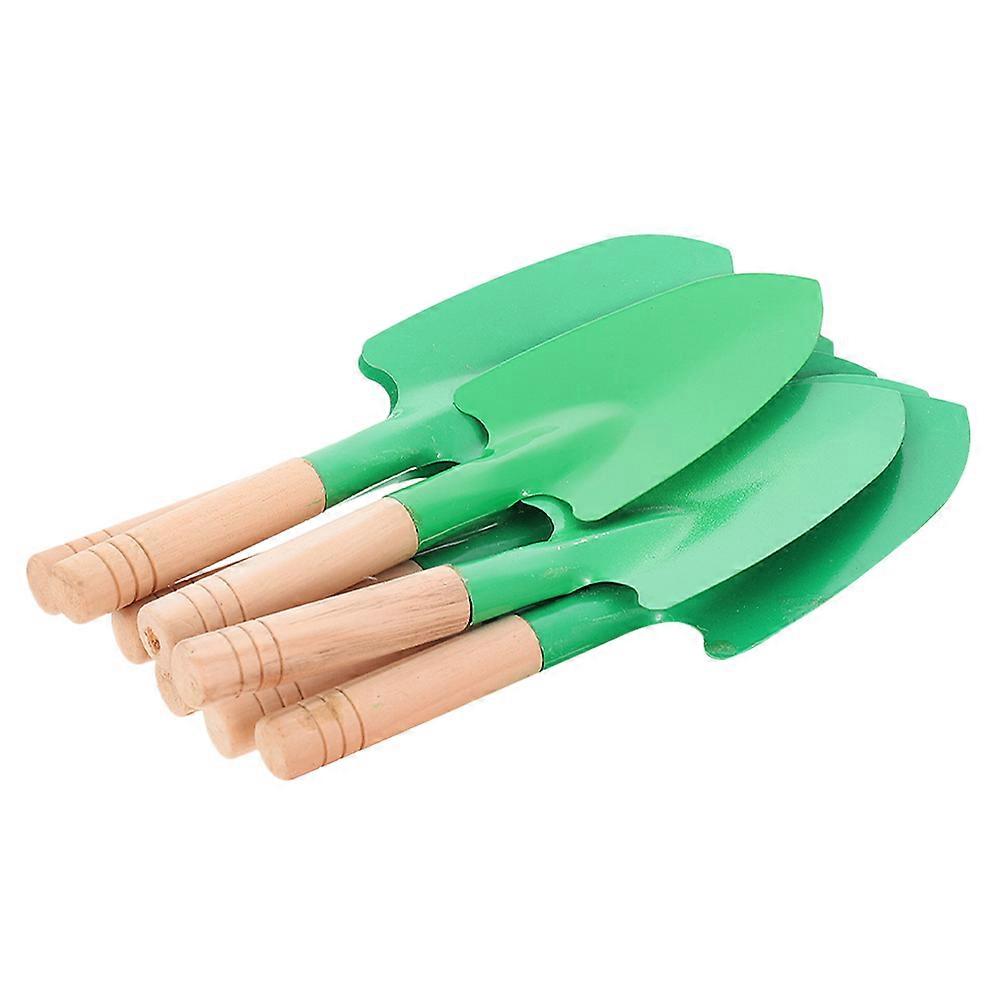 Compact Green Hand for Home Gardening with Iron and Wood Material Lightweight Design 8 Pieces