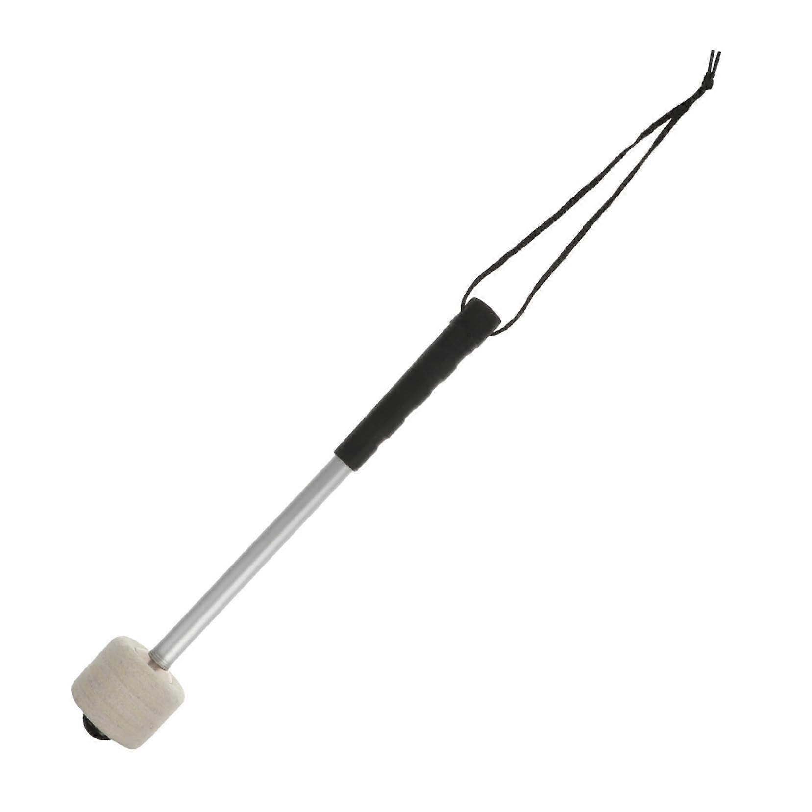 Aluminum drumsticks with faux wool felt heads, suitable for snare drums. Durable and versatile for rehearsals, concerts, and band performances.