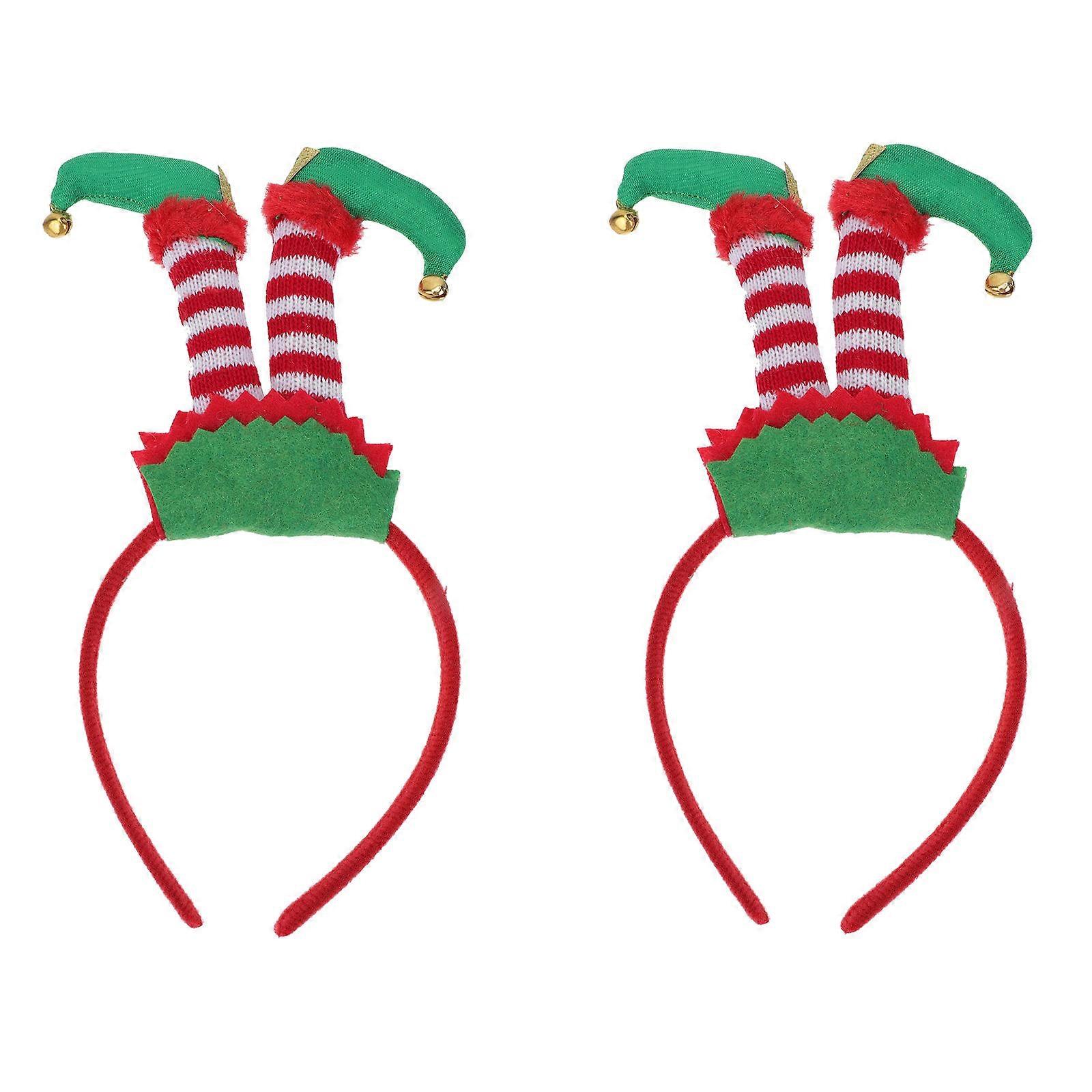 Holiday Hair Hoops For Cosplay And Performance In Circular Shape 2Pack Featuring Fabric Material