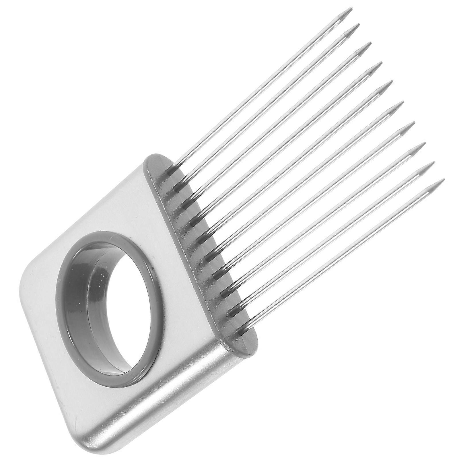 Stainless Steel Onion Holder Keeps Hands Free of Odor with Comfortable Handle 7 Inch