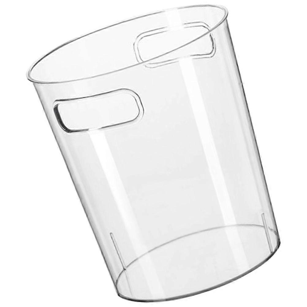 Creative Waste Bucket Convenient Use Cylindrical Storage Bin for Modern Design 8.7×8.5×10.6in 1Pack
