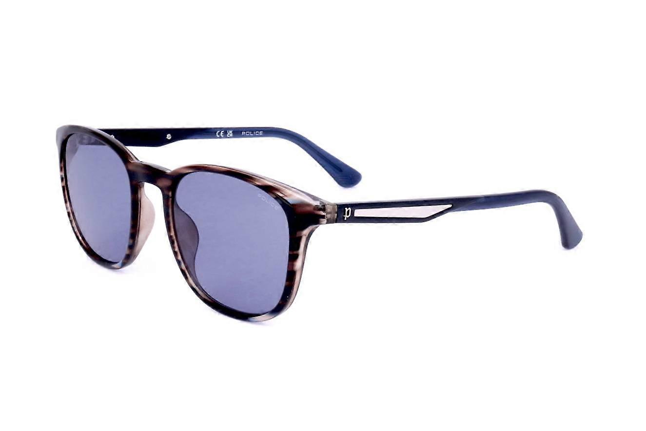 Sunglasses Police SPLF18 0M61 SHINY STRIPED BLUE BROWN 53/20/145 MAN