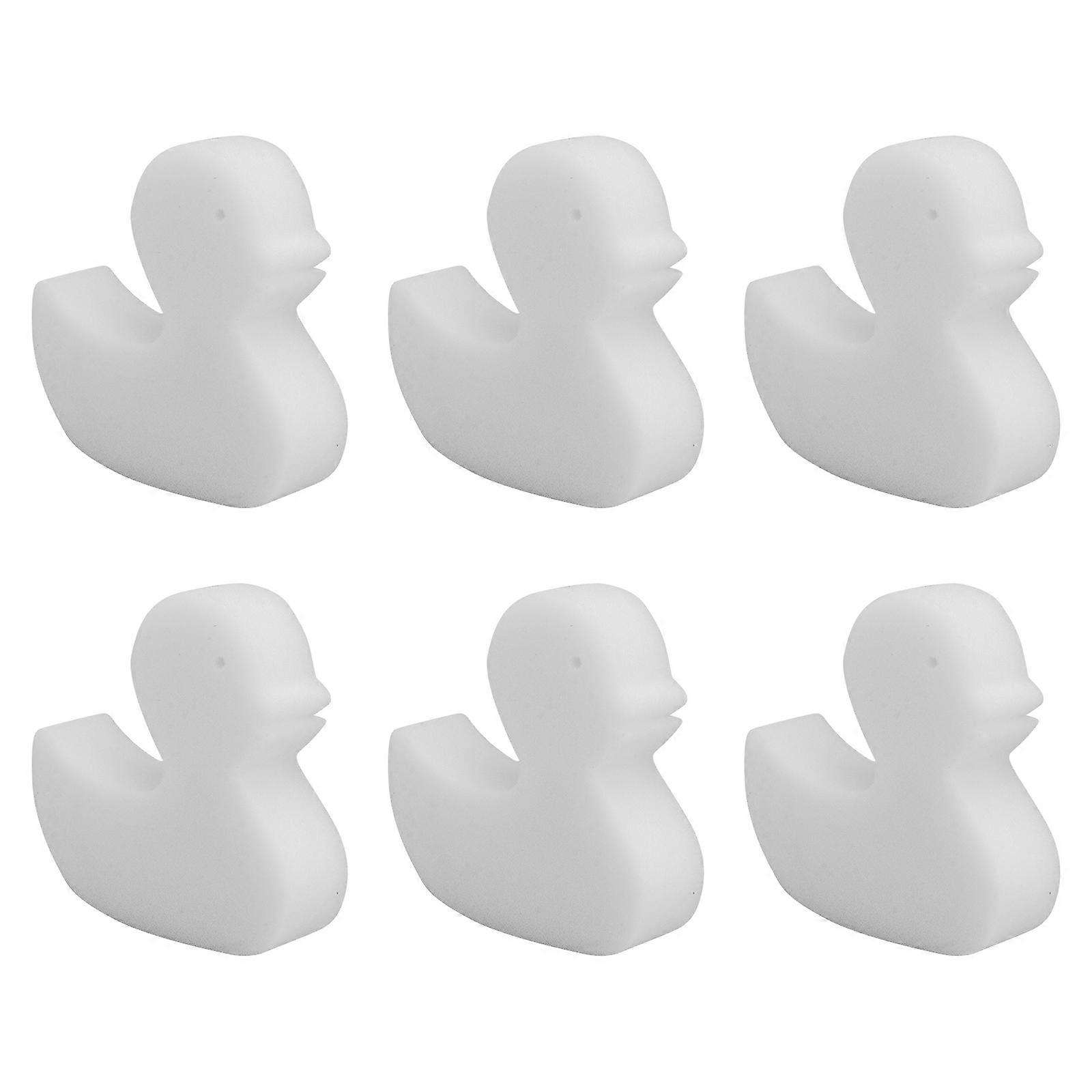 Efficient Swimming Pool Cleaning Sponges 6Pcs Oil Absorbing Duck Shaped Tools Perfect For Spa Maintenance