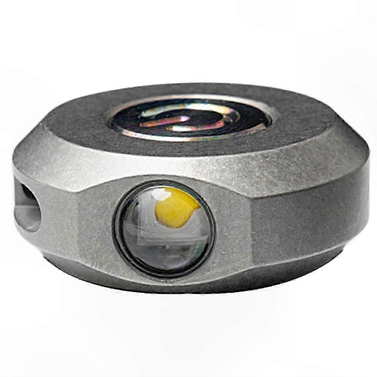 Compact Rechargeable Titanium Alloy Flashlight Bright Portable Light