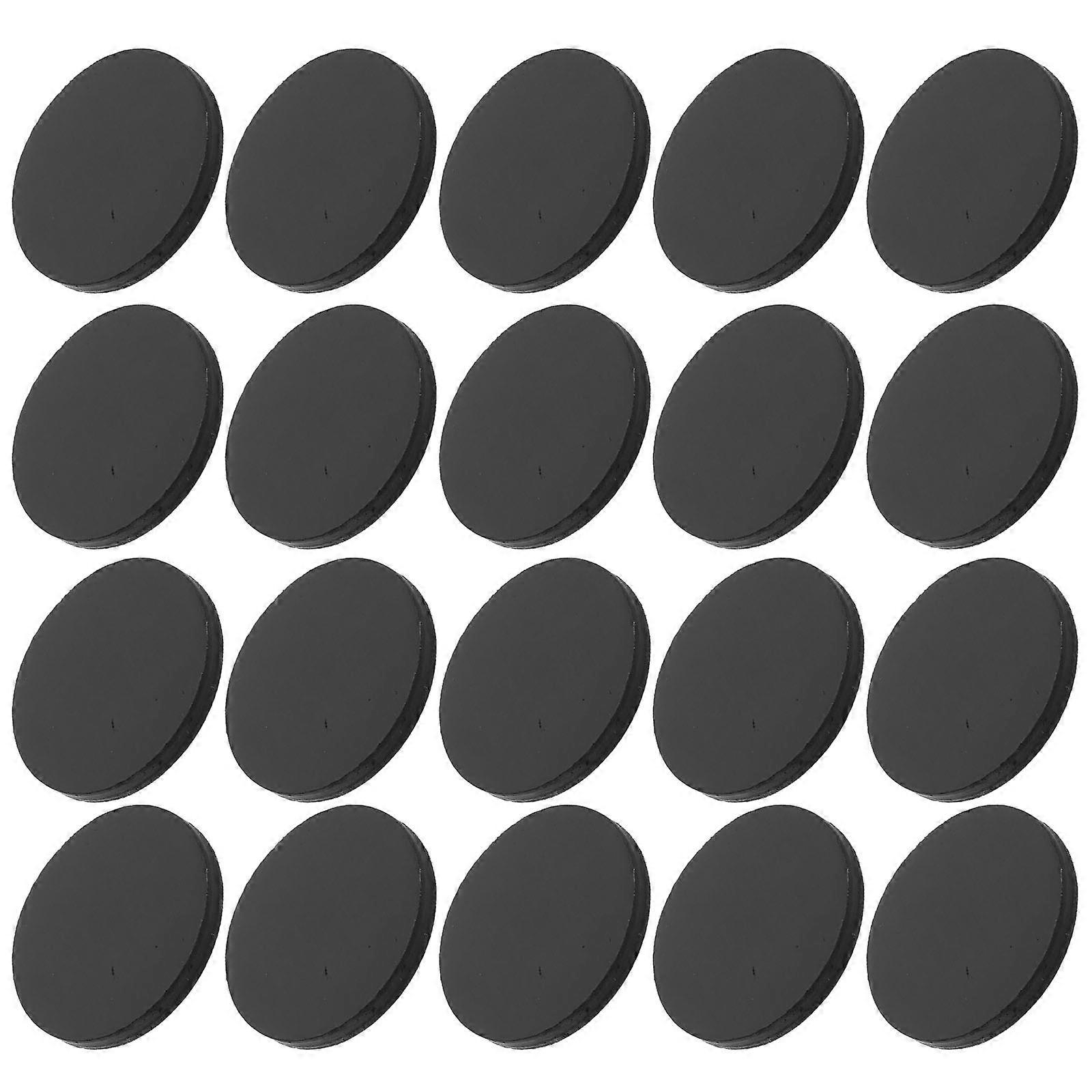 Adhesive Backing Magnets for Crafts with Rubber Material and Black Color 120 Pieces Round Tiny Magnets 0.5 inch