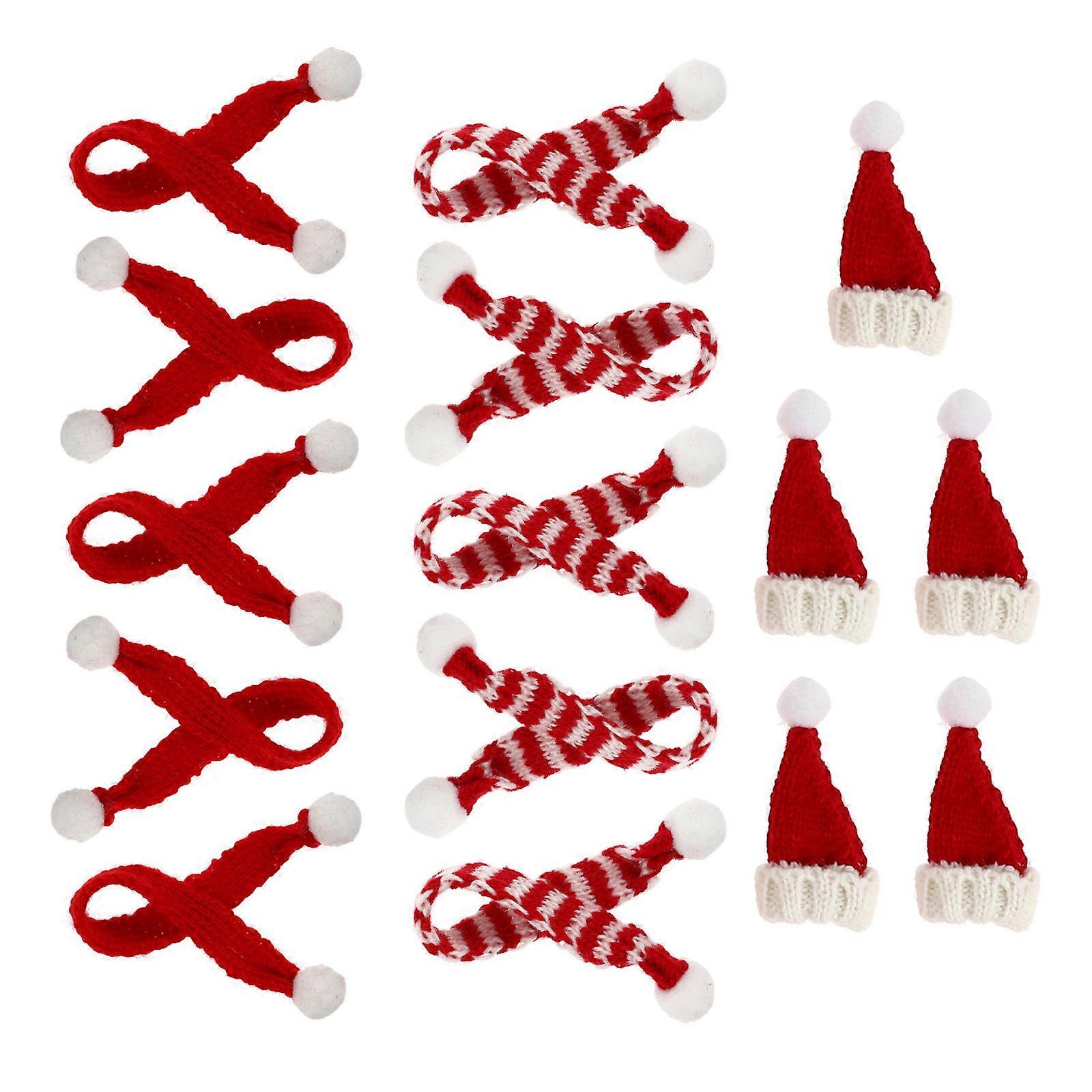Mini Cover 15Pcs Christmas Style Accessories Suitable For Wine Bottles And Photo Taking During Holiday Gatherings And Parties