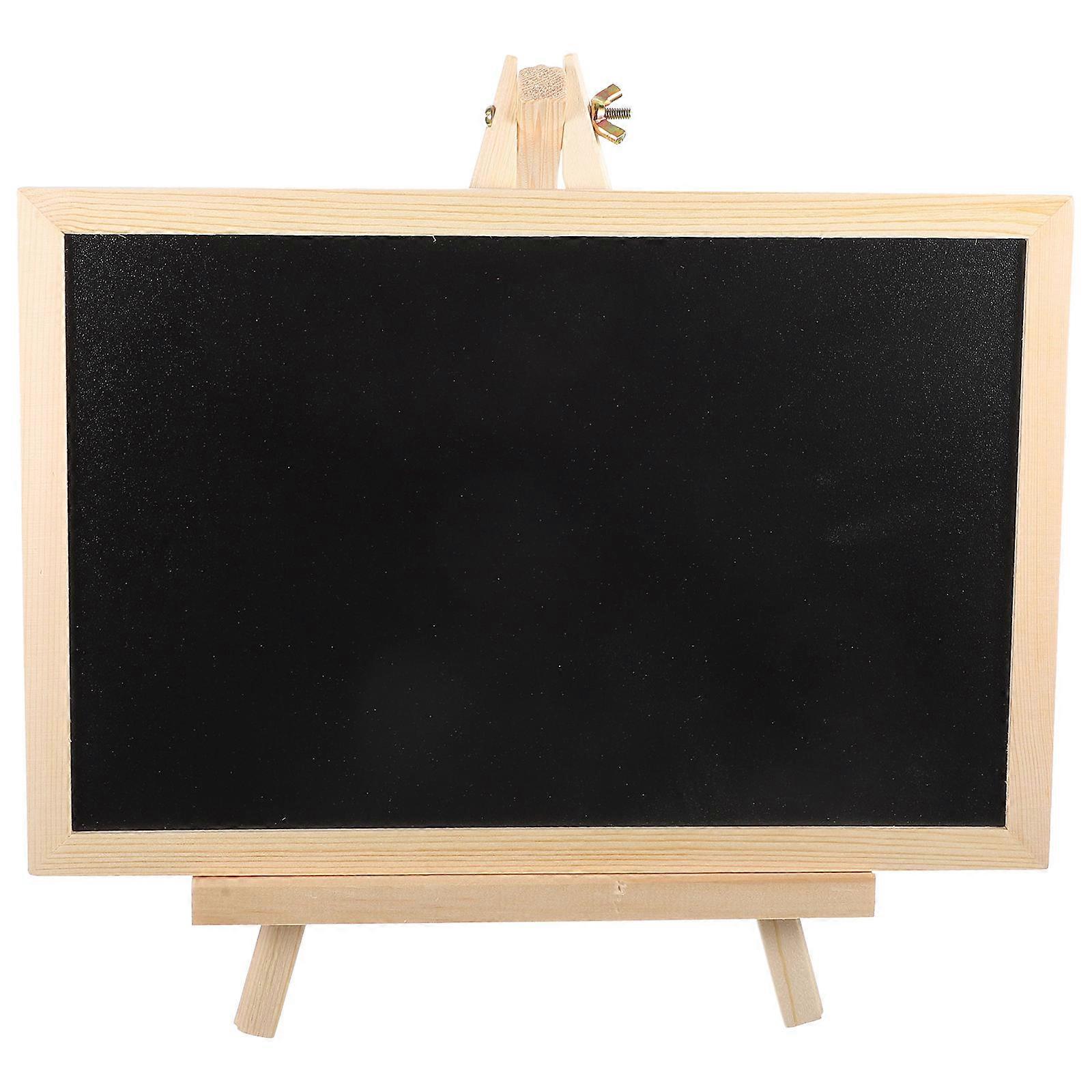 Mini Wooden Chalkboard with Stand – Reusable Message Board for Home, Parties, Weddings, and Creative Activities