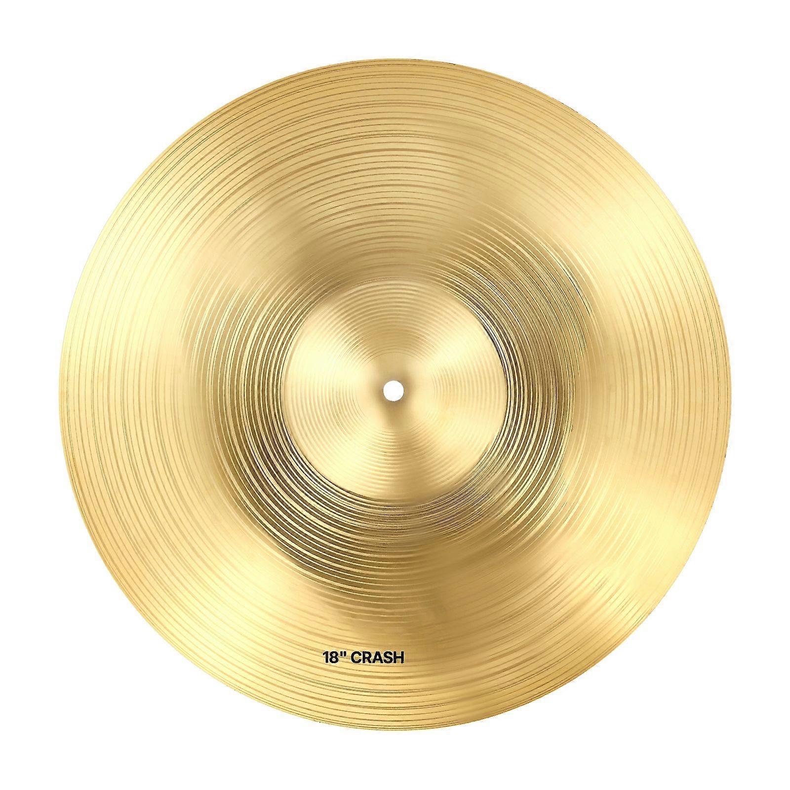 Pack de cymbales, 4 cymbales, cymbales en alliage La batterie comprend des charlestons de 14 pouces, un crash de 16 pouces, un crash de 18 pouces, un ride de 20 pouces