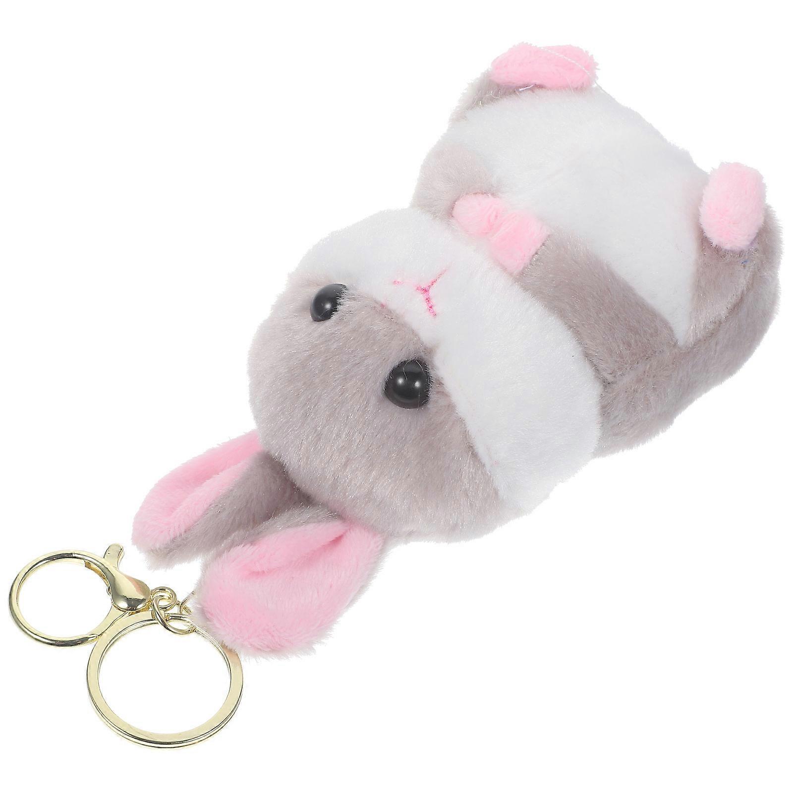 Stuffed Hamster Keychain, Functional Accessory for Bags and Gift Ideas