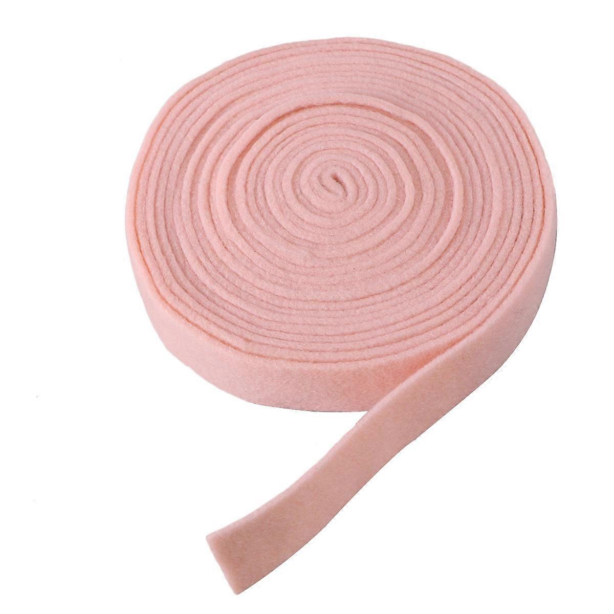 Wool Felt Ribbon for Craft Decoration Pink Ribbon for DIY 5 Meters