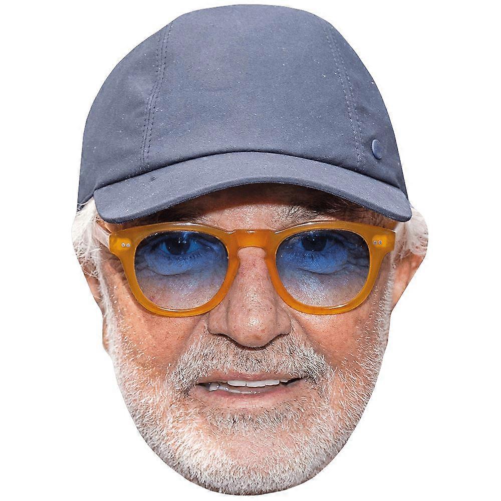 Flavio Briatore (Hat) Celebrity Mask, Flat Card Face