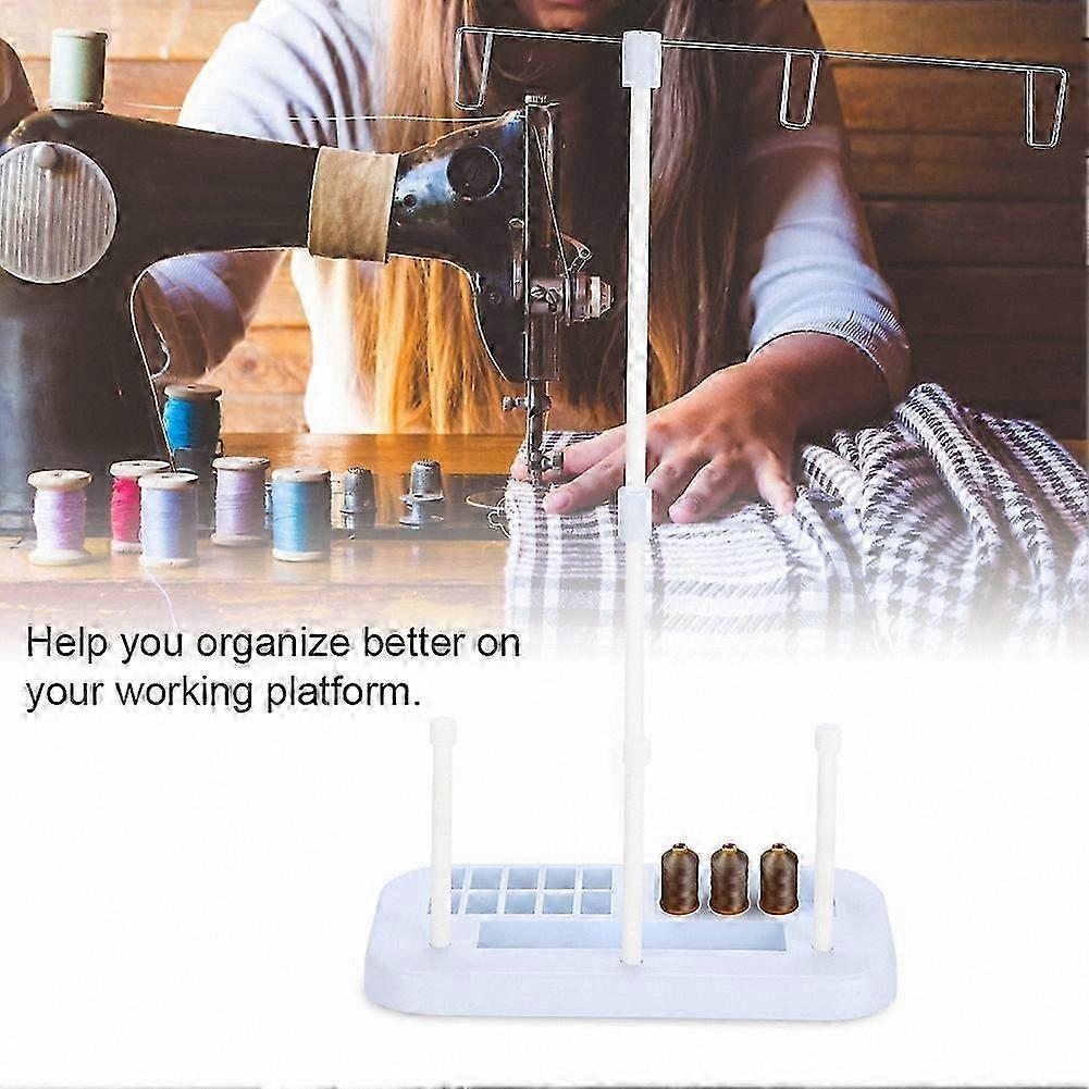 Adjustable Thread Spool Stand for Sewing Machines with 3 Cones Holder