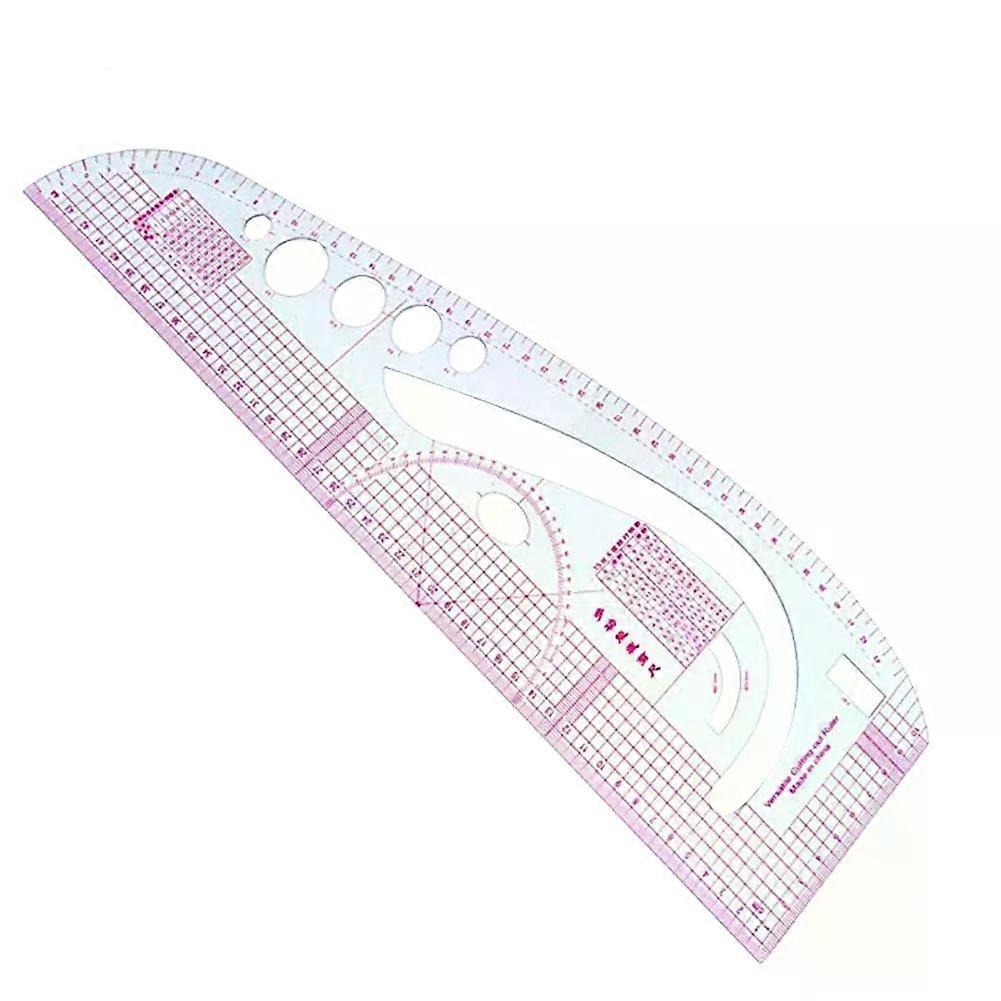 1pc 45x1 3cm Soft Plastic Curved Ruler Tailoring Ruler French Curve Drawing Tailoring Ruler DIY Multifunctional Sewing Tool