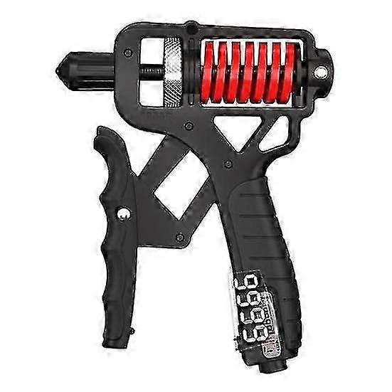 מאמן כוח אחיזה מרחק מתכוונן 5-165 ק"ג אחיזת יד ארגונומית גומי מונע החלקה מחזק אמה עם מונה חשמלי