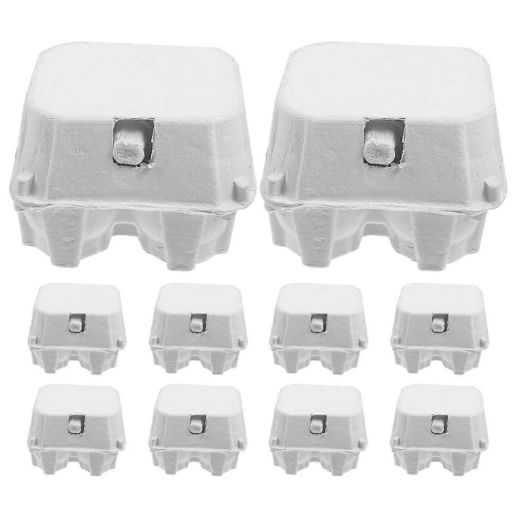 Egg Storage 10Pcs Paper Cartons Designed For Refrigerator Use Slim Eggs Holder