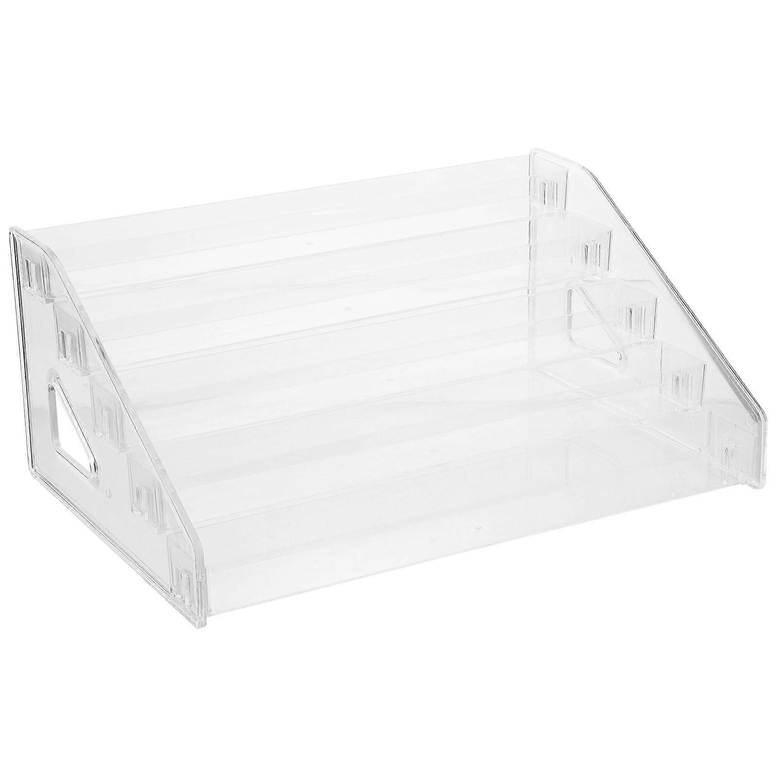 Transparent Acrylic Multilayer Makeup Holder for Home with Large Capacity to Save .5 x 4.5 x 12.3 Inches