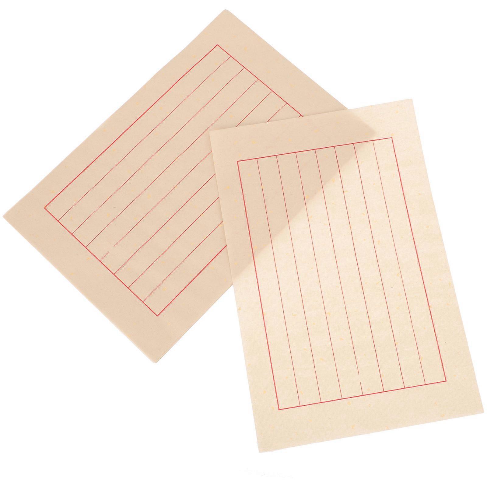 Calligraphy Writing Paper 50 Sheets Ancient Style Ideal For Calligraphy Practice 11.4x7.5in Good Breathability