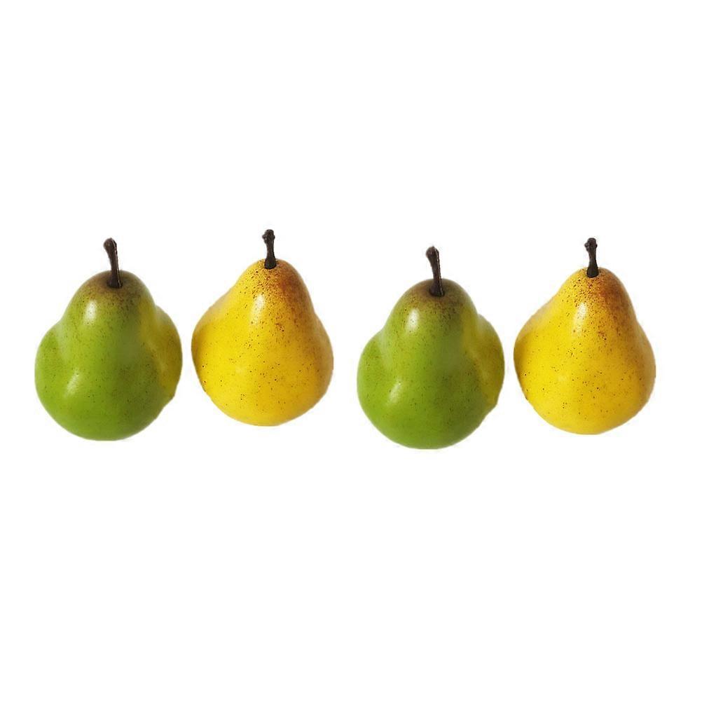 Here's a refined and professional product description based on your input:
**4PCS Artificial Pears Decorative Photo Props | Faux Fruit for Home &