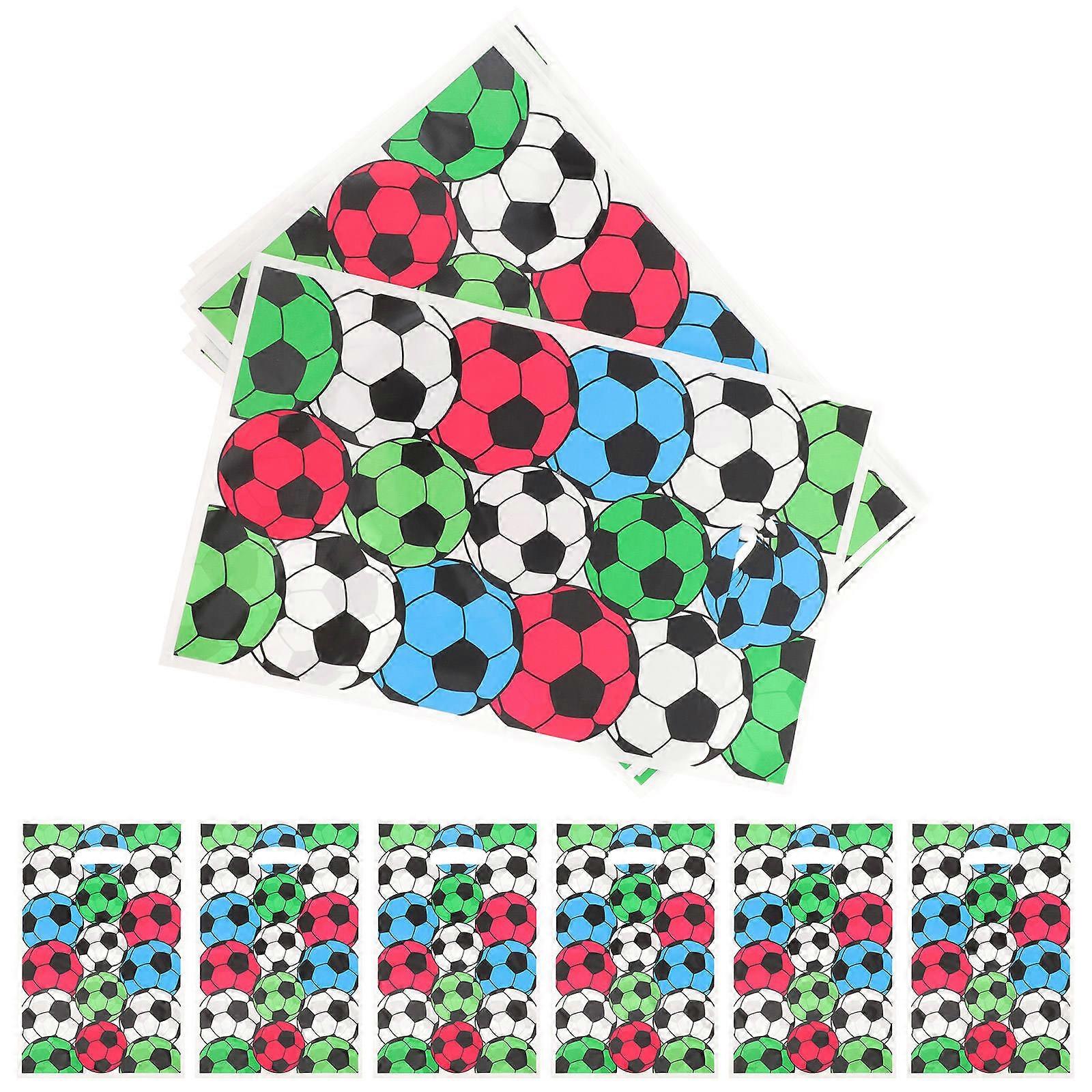 Assorted Color Sports Ball Snack Bags 50Pcs For Family Gatherings Retail Items Storage Opportunities