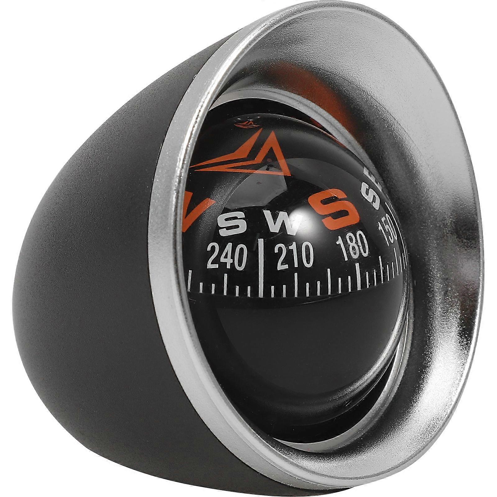 Car Compass Ball for Dashboard Navigation Direction with Adhesive Base Fits Car Boat Truck