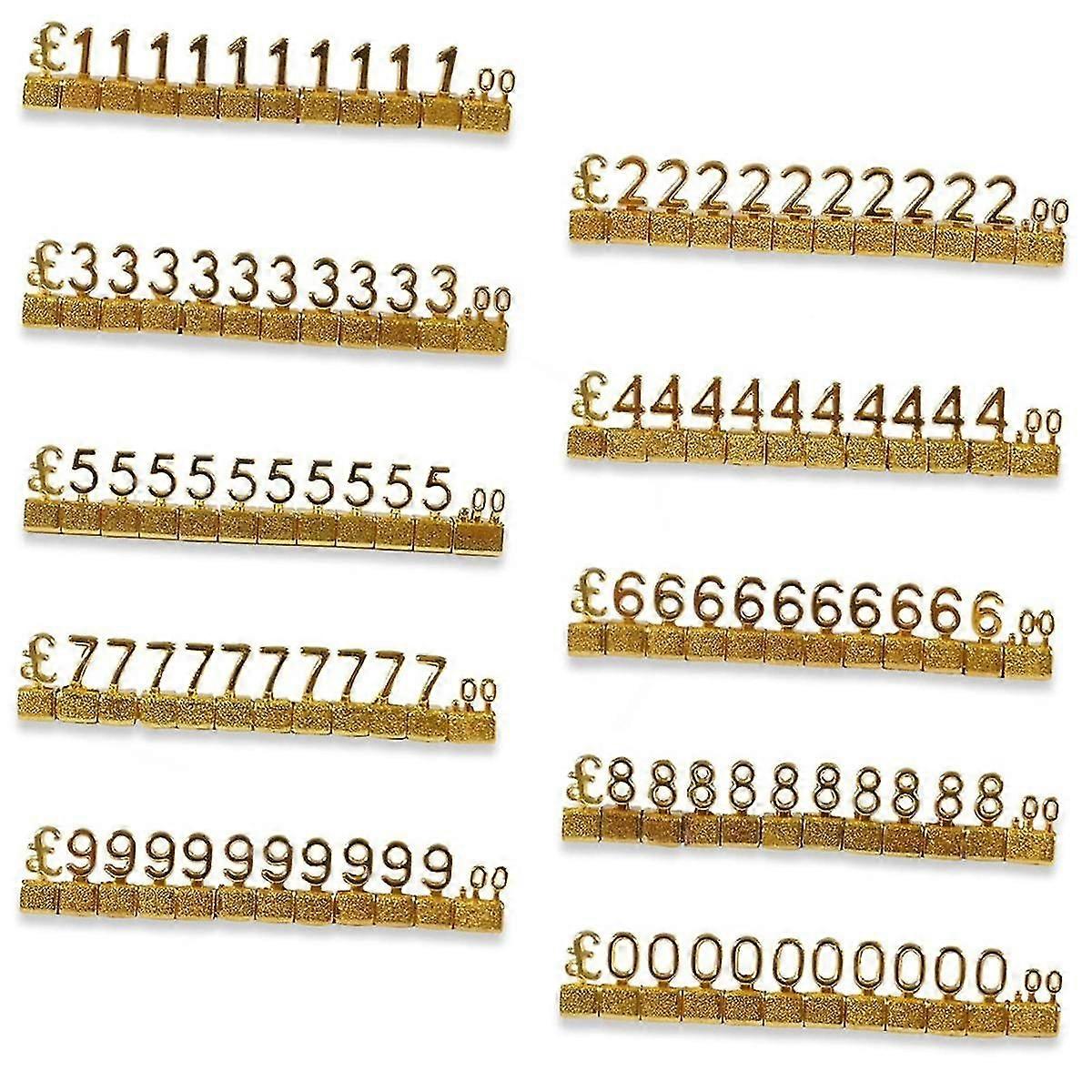 10PCS الرقمية ثمن 3D رفوف معدنية قابل للتعديل GBP السعر مربع كيت لمتجر عرض الجواهري
