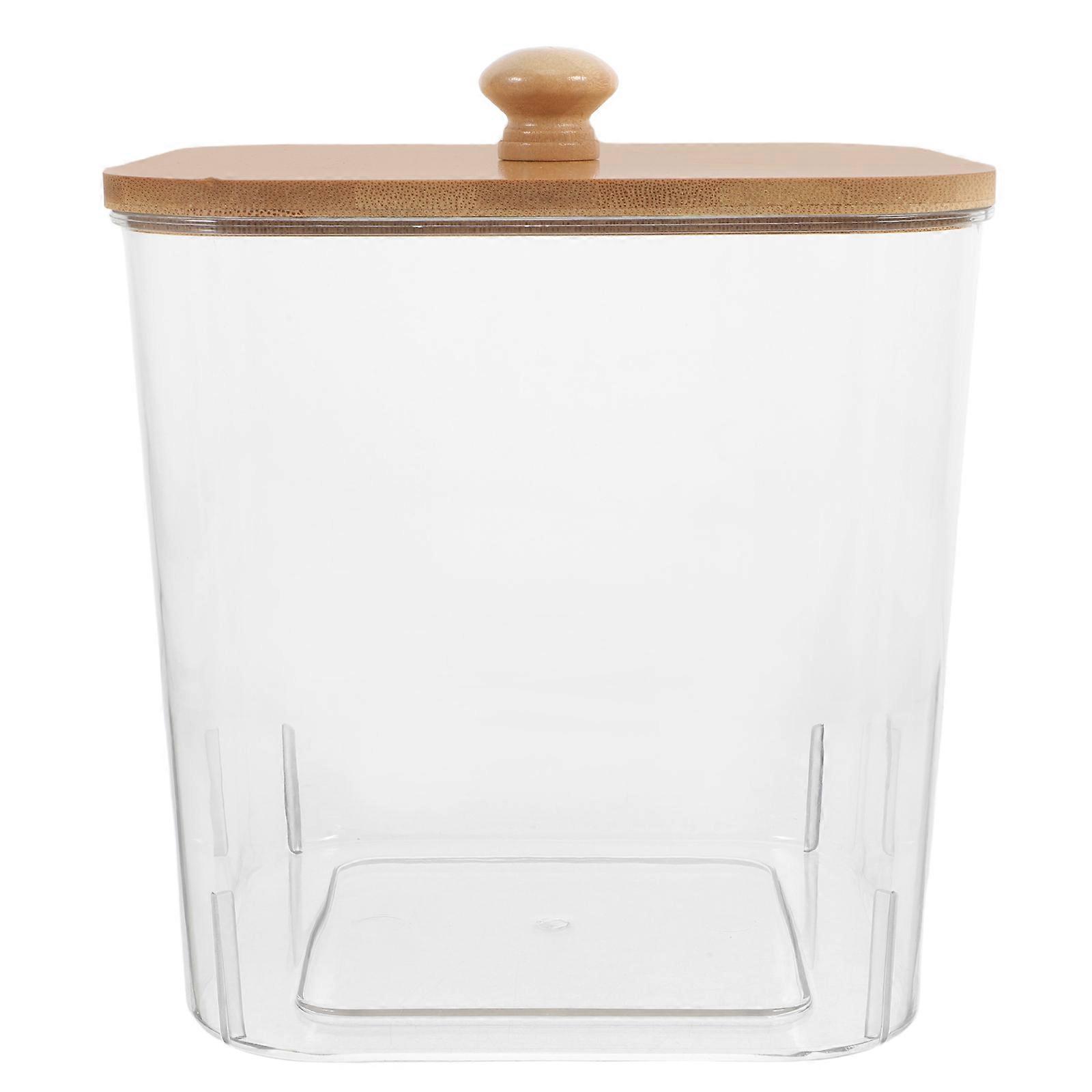 Transparent Large Capacity Laundry Storage Box with Lid – Compact Design for Washing Powder, Dryer Sheets and Accessories – Space Saving Organizer