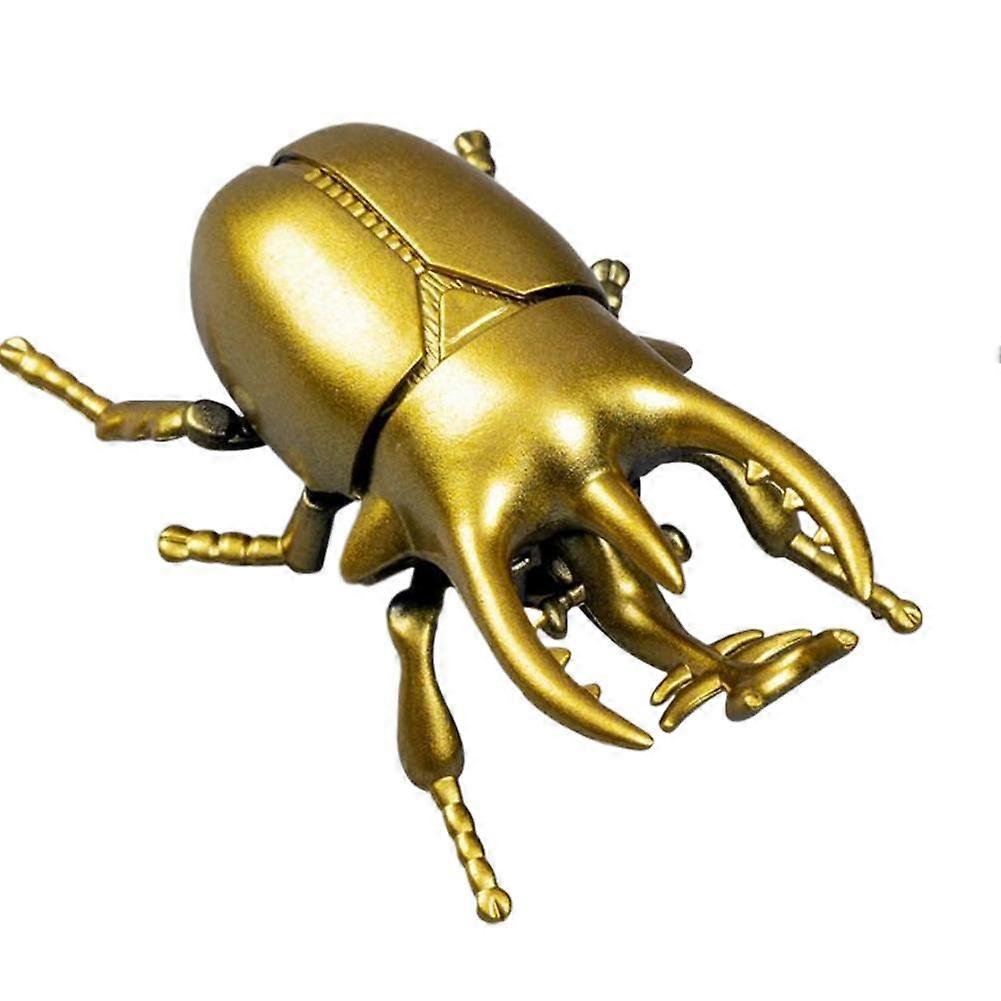 Creative wind up clockwork toy realistic beetle insect model crawling toy