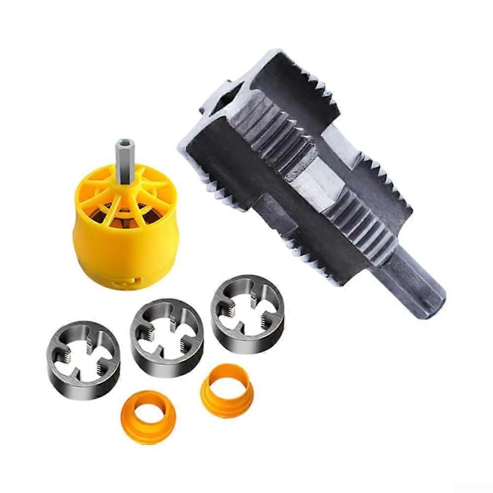 Versatile PVC Pipe Threading Cutter Set for Electric Drills with 4  6 Point Water Pipe Openers