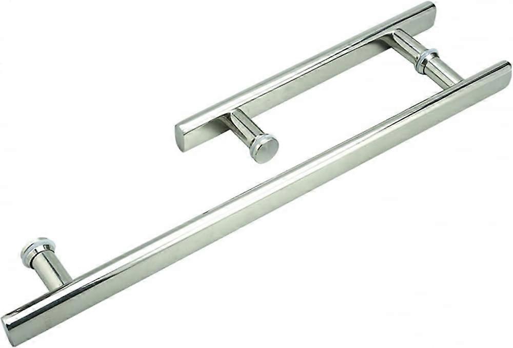 Shower Door Pull Handle Set for Glass Sliding Bathroom Enclosures, 425mm + 225mm Replacement