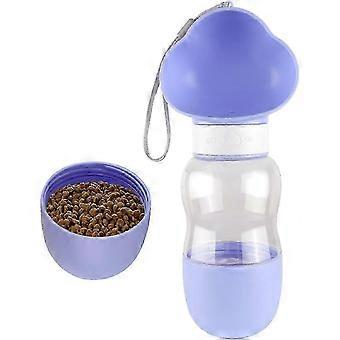 Two in one Dog Water Bottle Leak Proof Portable Multifunctional Water Cup, Suitable for Drinking and Eating Combination Cup Dog Travel