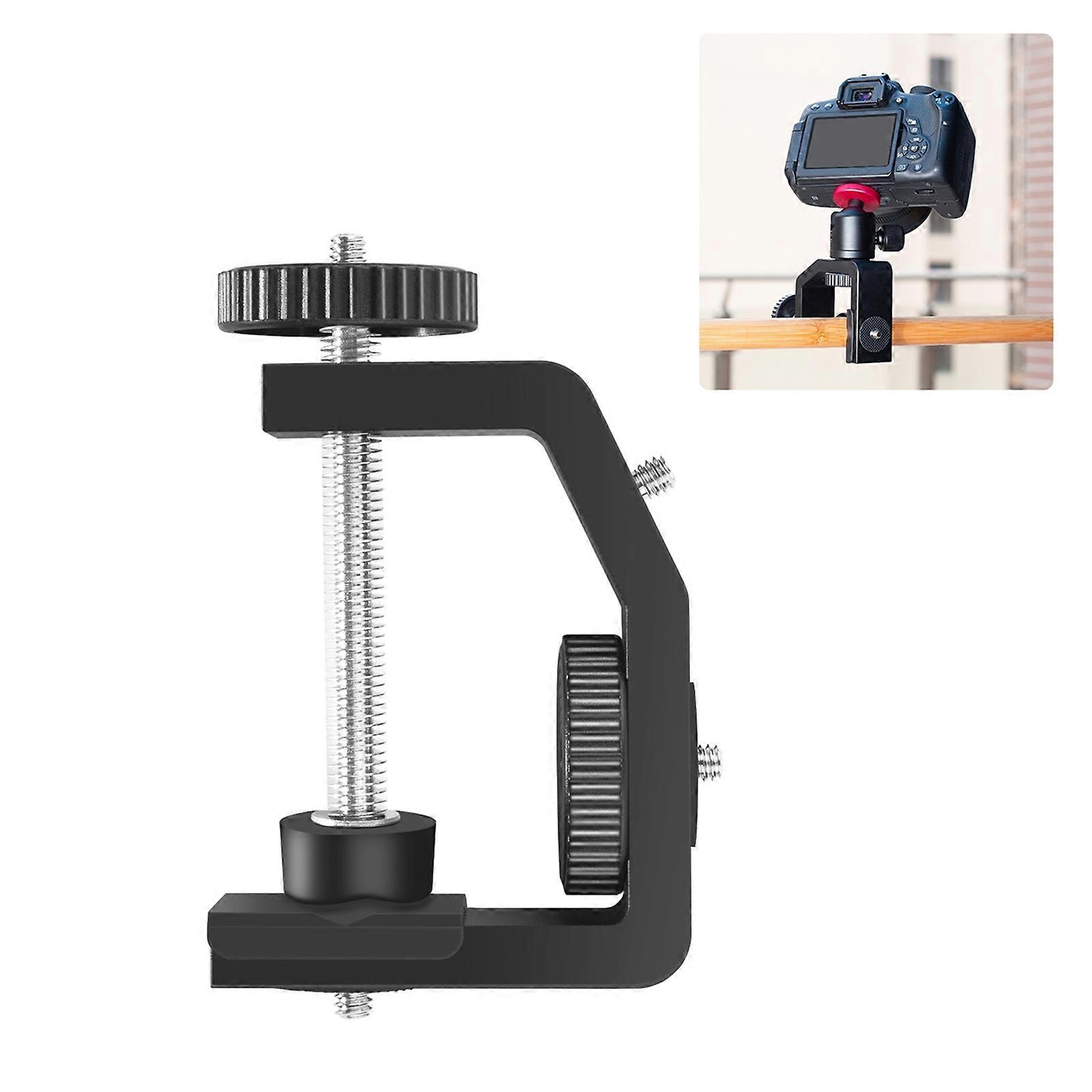 TKdaddy PULUZ PU3065B For GoPro / DJI Action Camera Large C-Clamp Multi-Function Fixing Clip