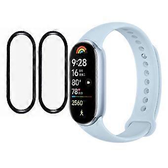 2pcs Xiaomi Mi Band 9 Protecteur d’écran, film PMMA anti-rayures, bord noir