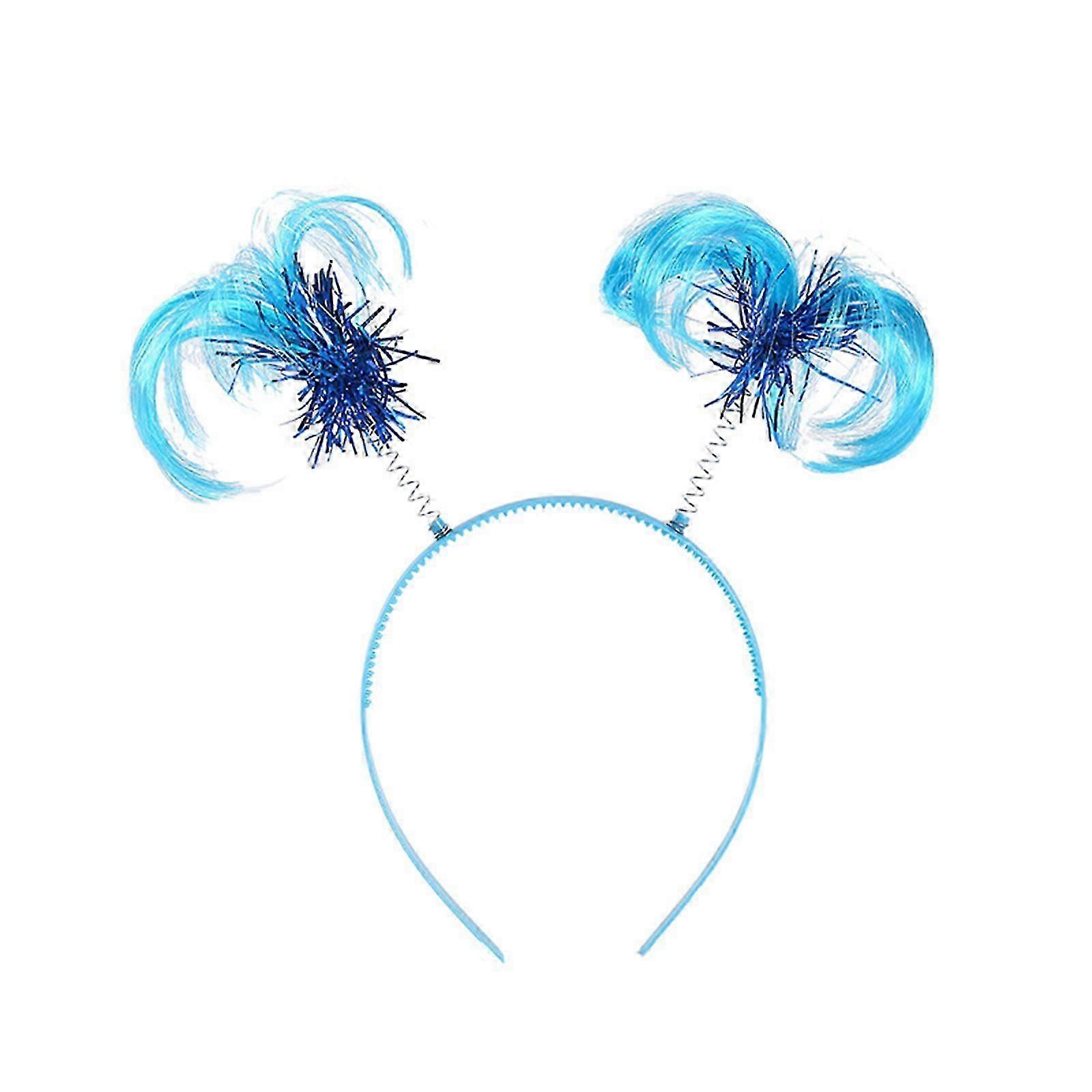 Feather Ponytail Headband for Halloween Cosplay Party Accessory