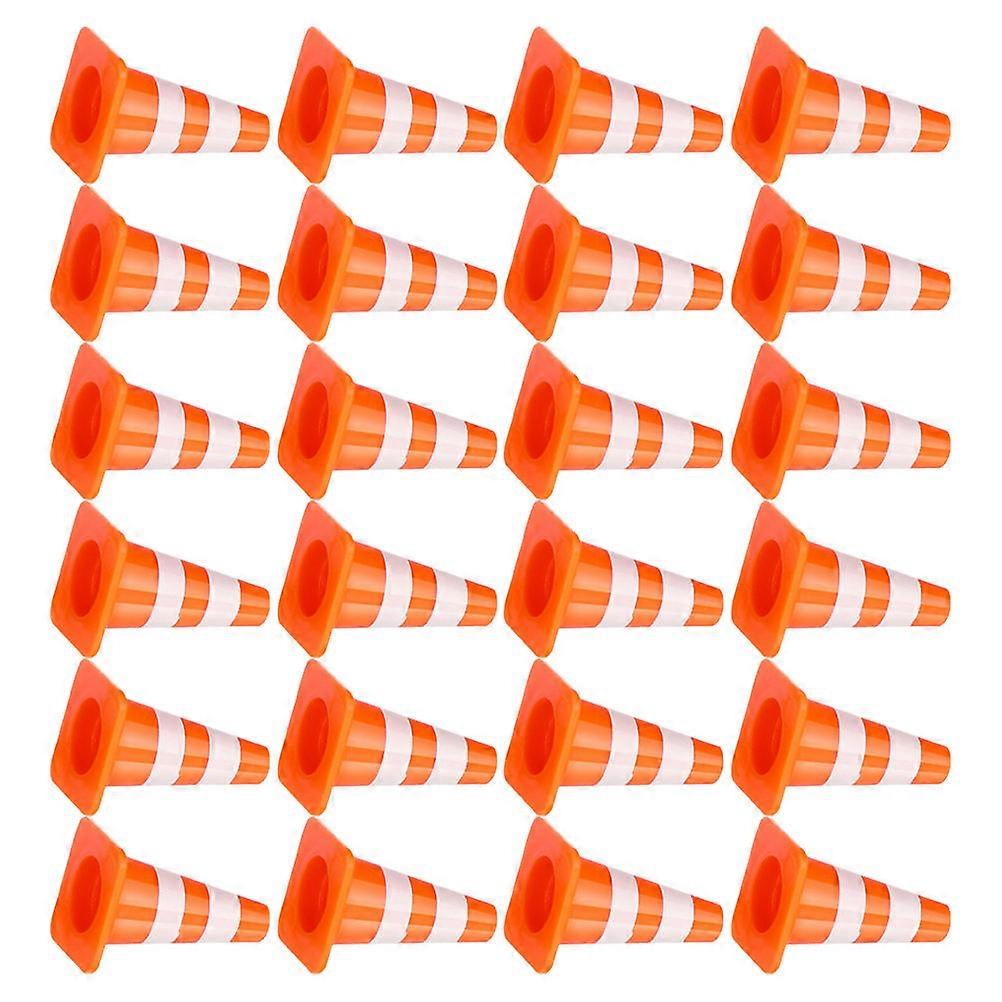 100pcs Mini Traffic Cones & Barricades for Educational Signs – Enhance Cognitive Skills & Interactive Learning Models