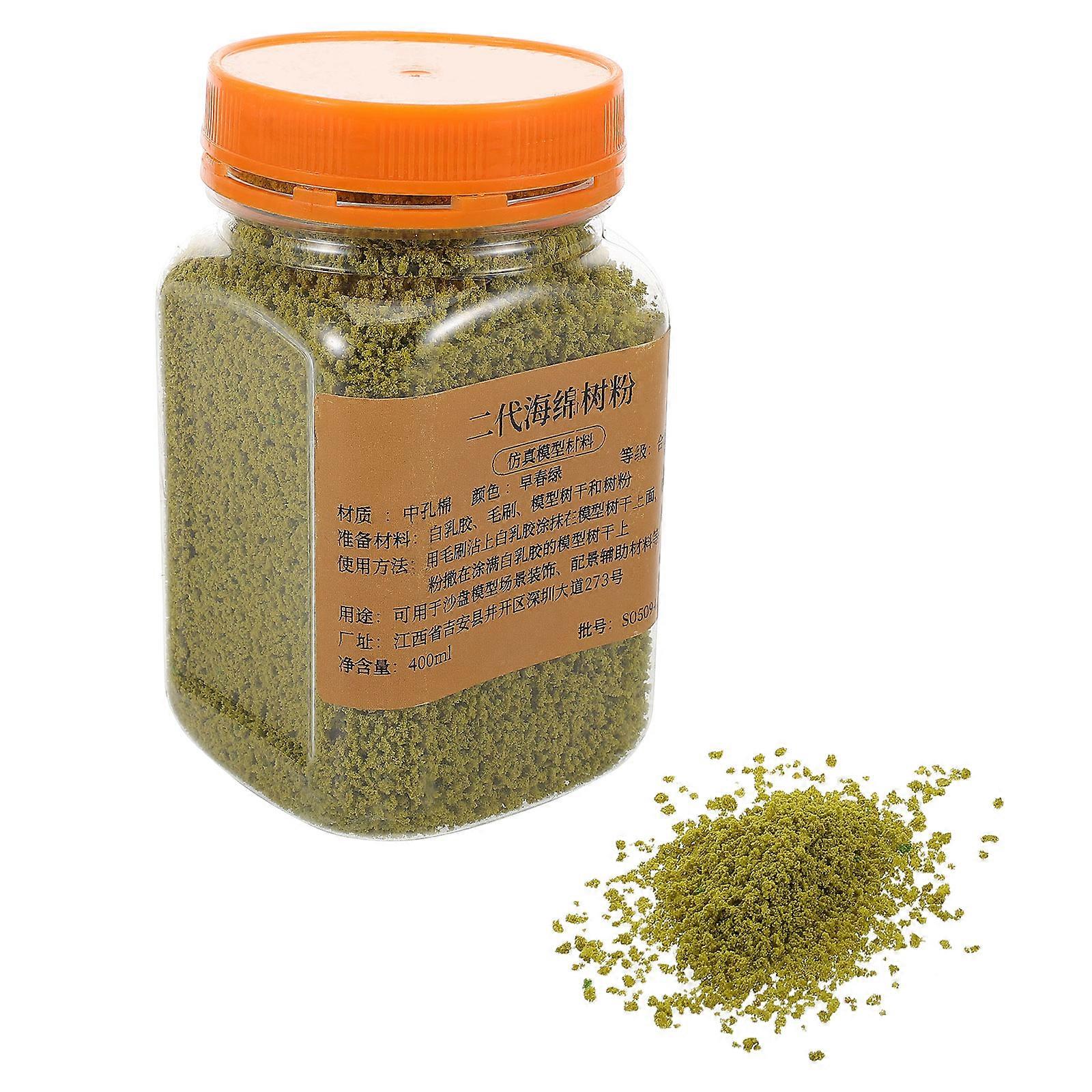 Miniature Model Display Powder Tree Powder for Diorama Models Olive Green Sponge for Artificial Moss Dressing 1Pcs