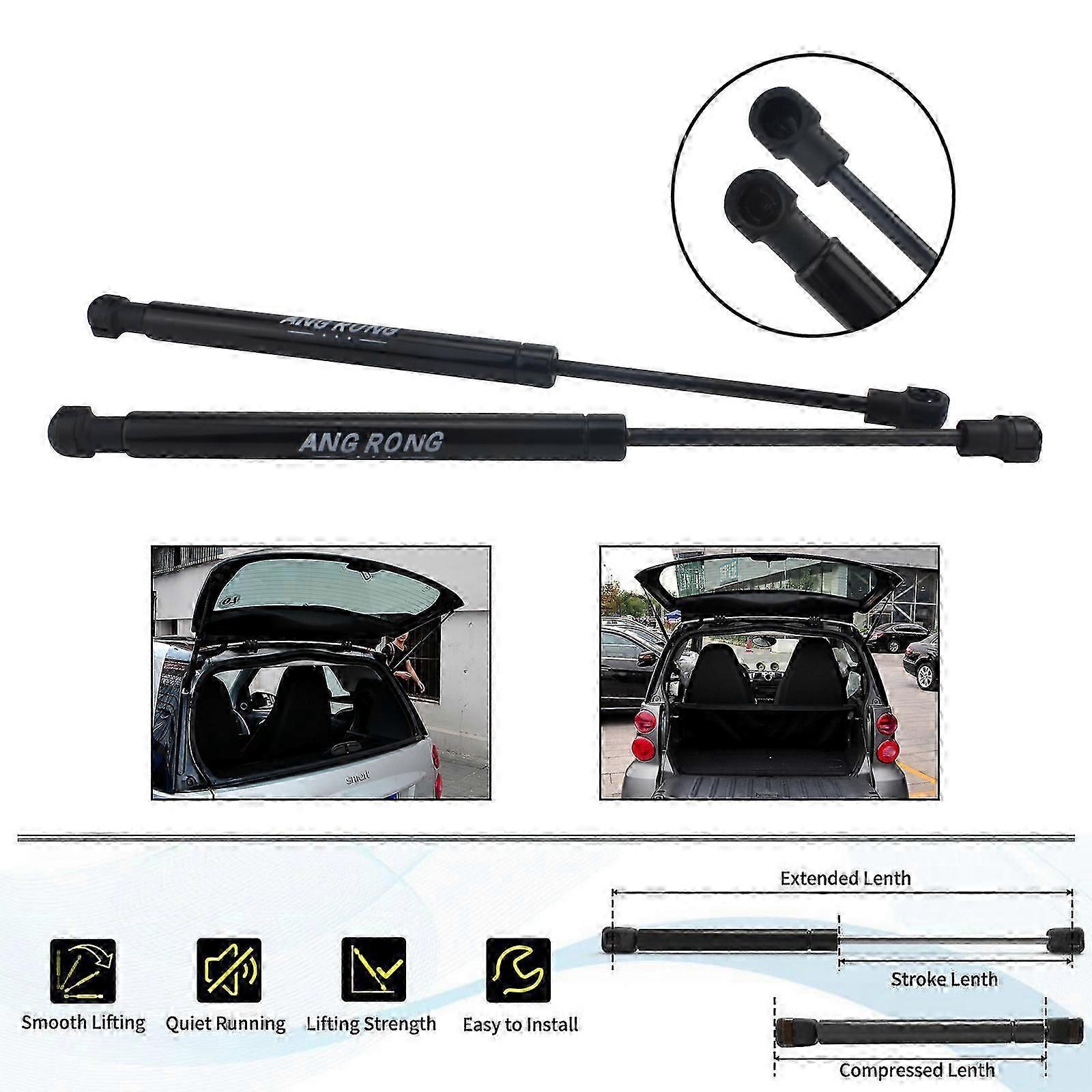 2x For Smart Fortwo City Coupe 1998-2007 Rear Tailgate Boot Gas Struts 113000013