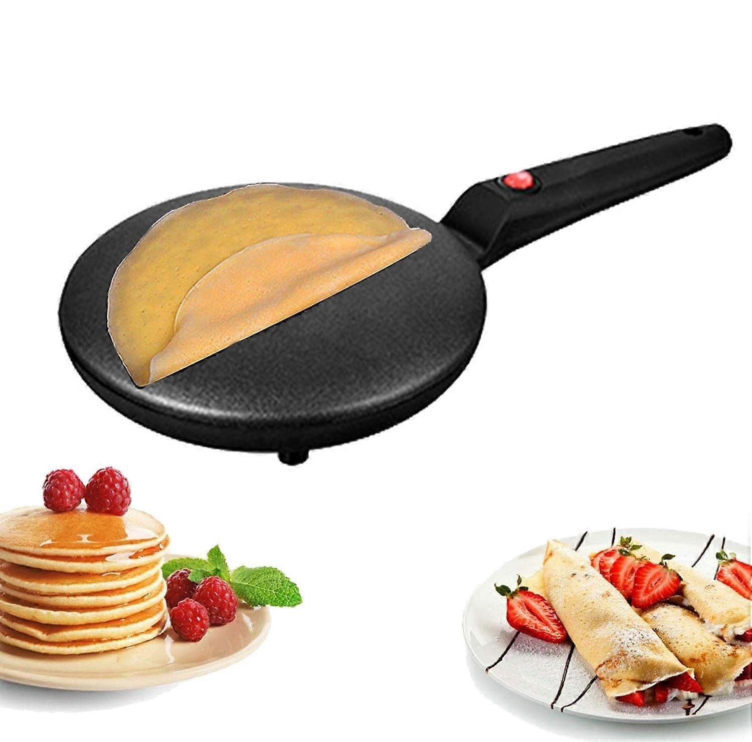 Instant Pizza Maker Electric Pizza Pan With Non-Stick Surface Automatic Thermostatic Control Portable Black Home Kitchen
