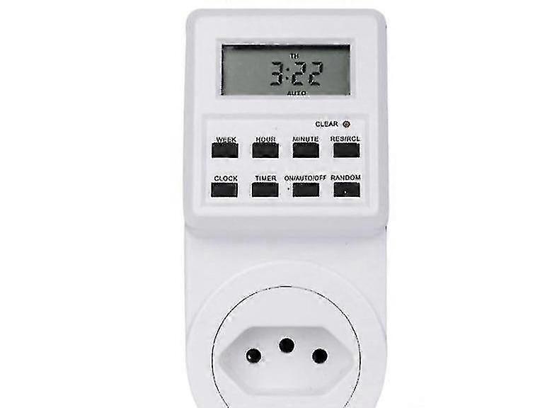 Lighting Timers Digital Weekly Programmable Electrical Wall Plug In...