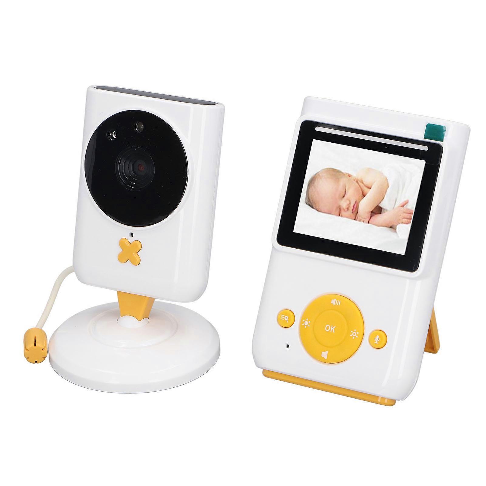 Baby Monitoring Camera 2.4" Display 2-Way Talk Night Vision EU Plug