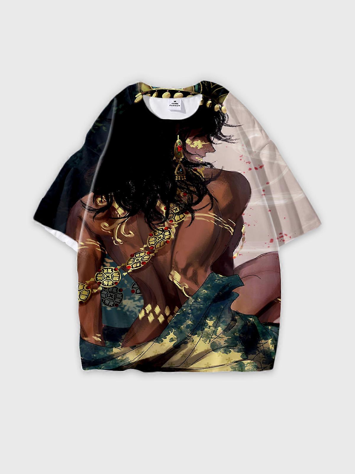 T-Shirt Short Sleeve Round Neck, Summer Casual Loose Graphic Tee, Unisex Sultan’s Game V3010