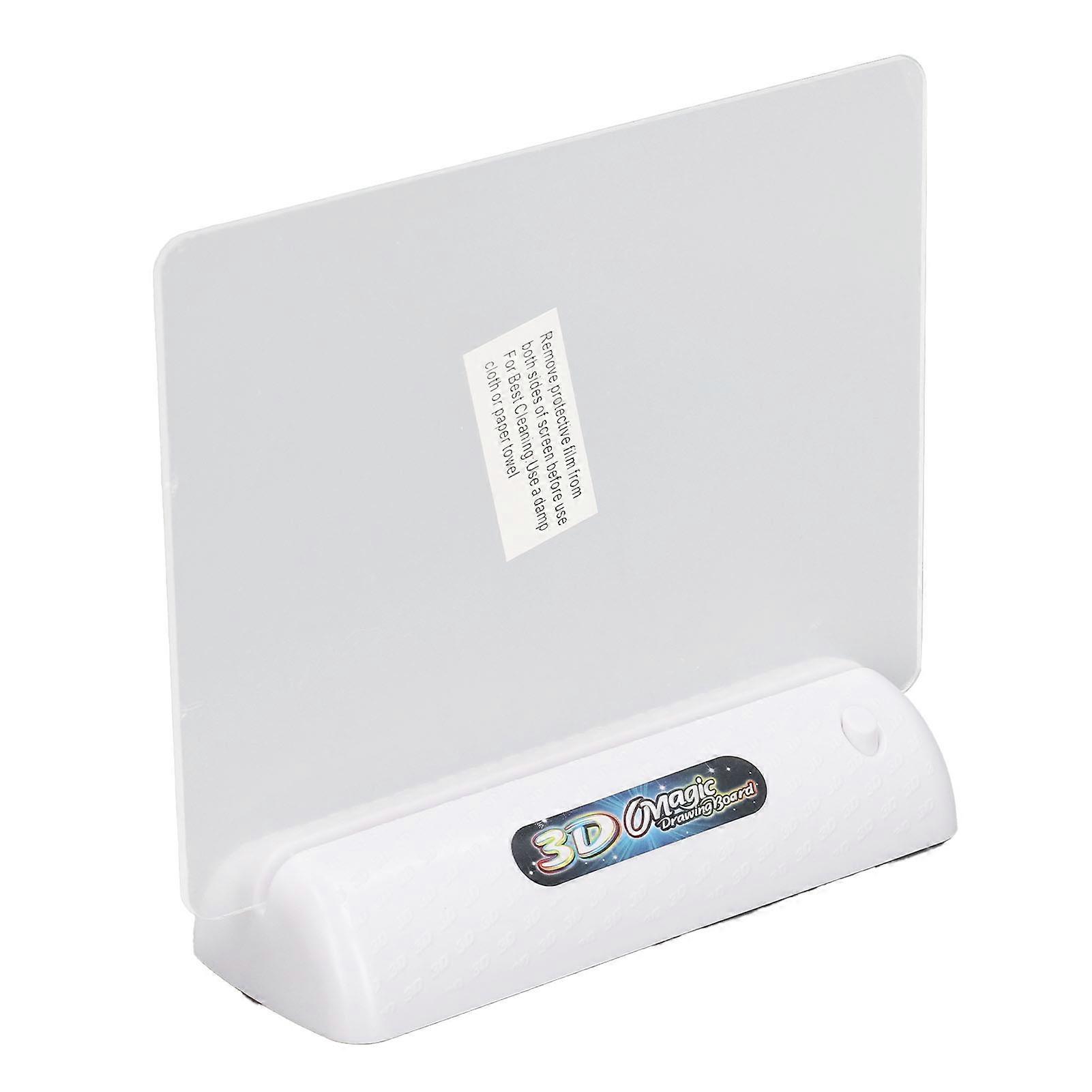 3D Magic Drawing Pad Lightweight Reusable Fluorescent Board 16x12cm