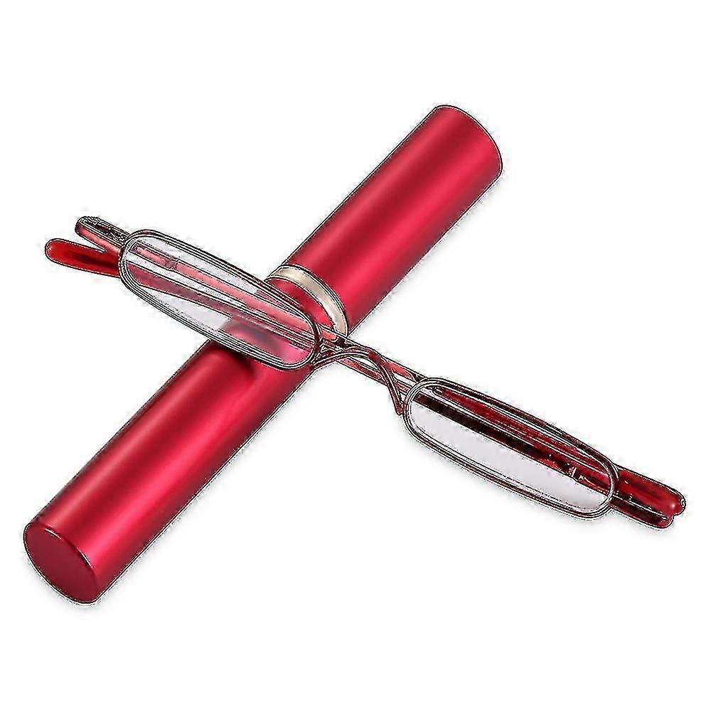 Elegant Reading Glasses Metal Frame Ultra-thin Men Women Reading Glasses Portable Mini Reading Presbyopia Eyeglasses With Box(65%off)_cde13