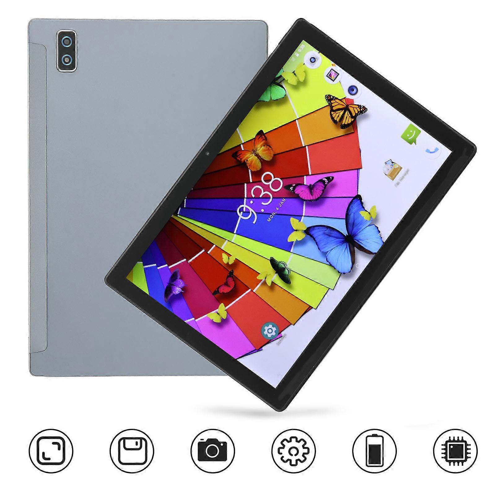 10.1in Grey Tablet 5G WiFi 8GB RAM 256GB ROM Octa Core Android