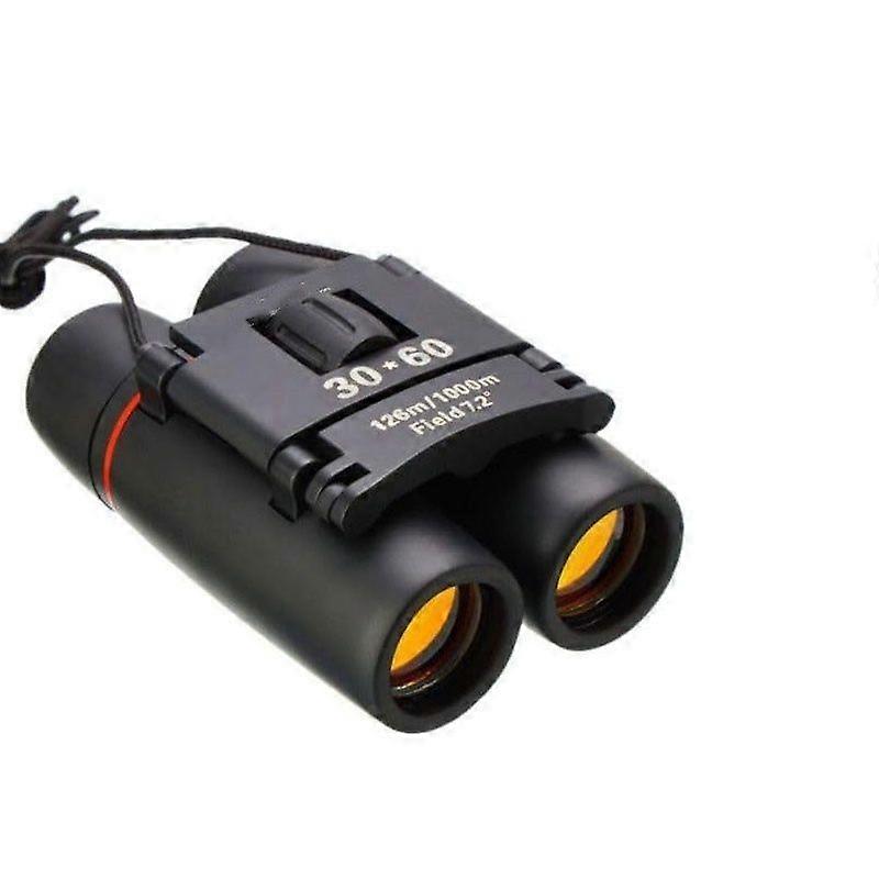 30 x 60 Small Binoculars Compact for Adults Kids, Mini Binocular for Bird Watching Traveling Sightseeing, Lightweight Pocket Folding Binoculars for Co