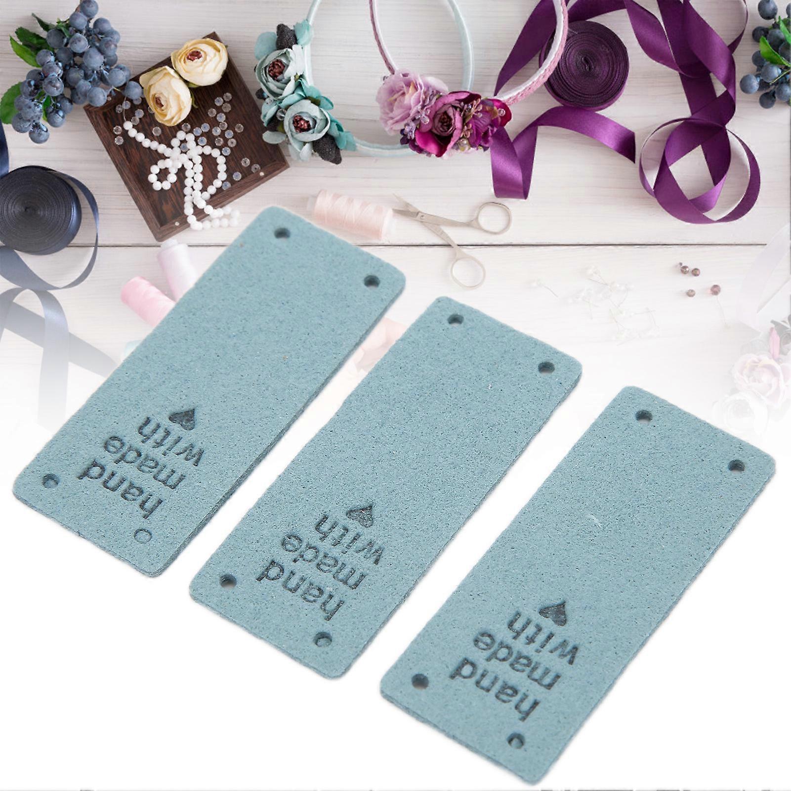 100Pcs Handmade Microfiber Labels 2x5cm Durable Sewing Tags