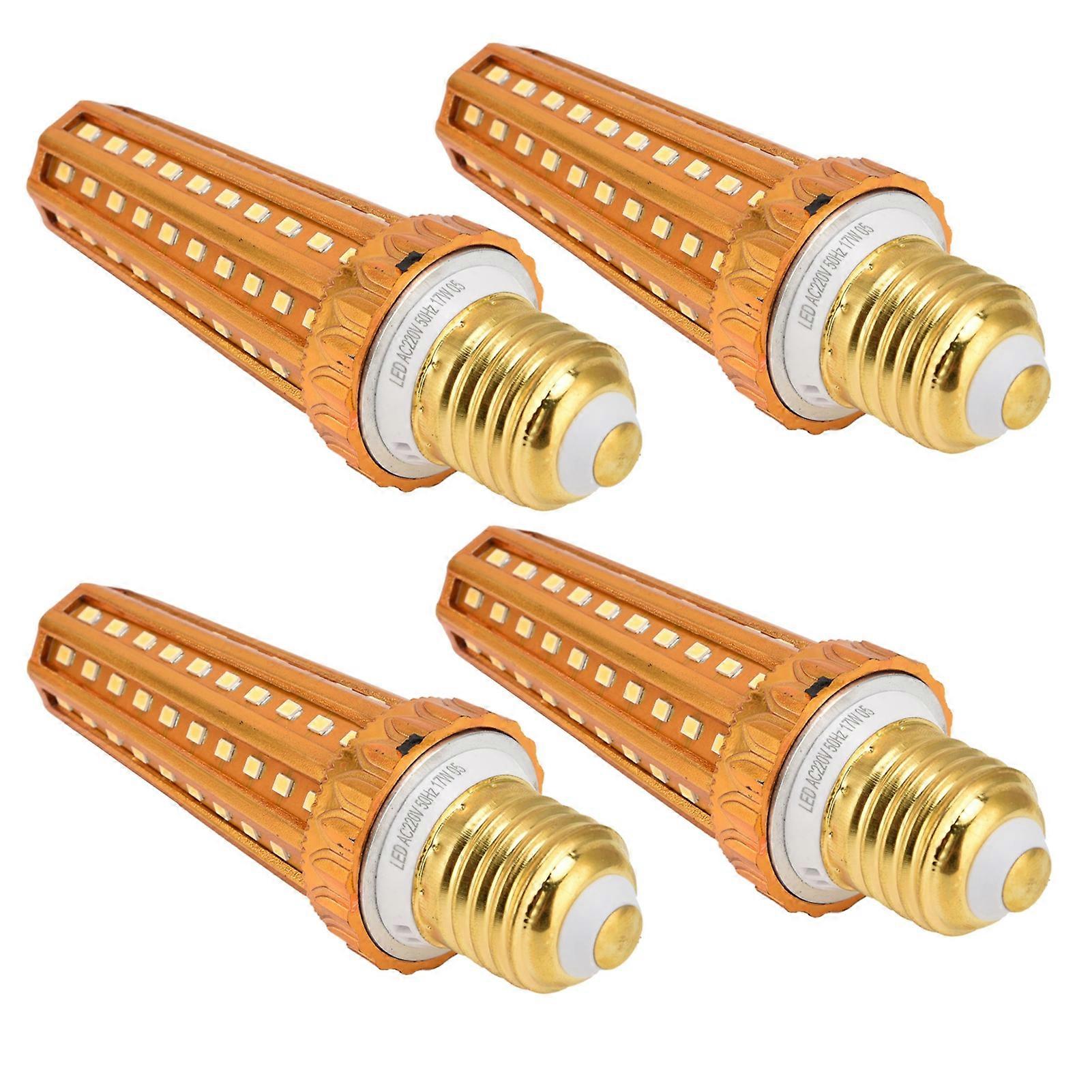 4Pcs LED Corn Light Bulb E27 17W 3200LM 118mm Pure White
